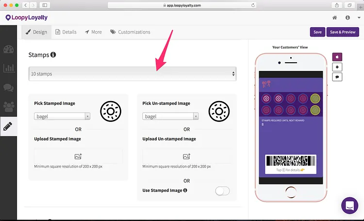 Loopy Loyalty screen: How to Create Digital Loyalty Cards that Drive Customers to your Nail Salon