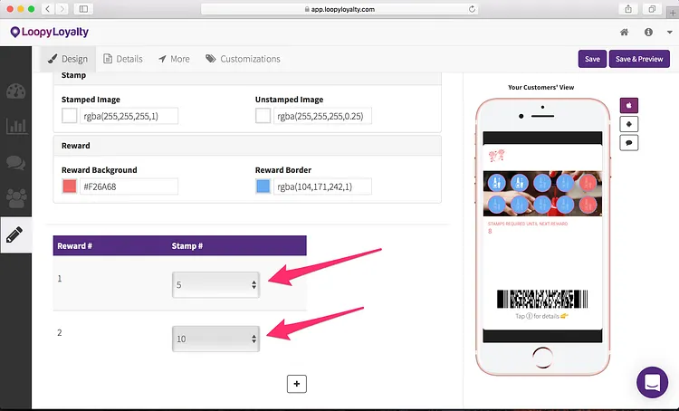 Loopy Loyalty screen: How to Create Digital Loyalty Cards that Drive Customers to your Nail Salon