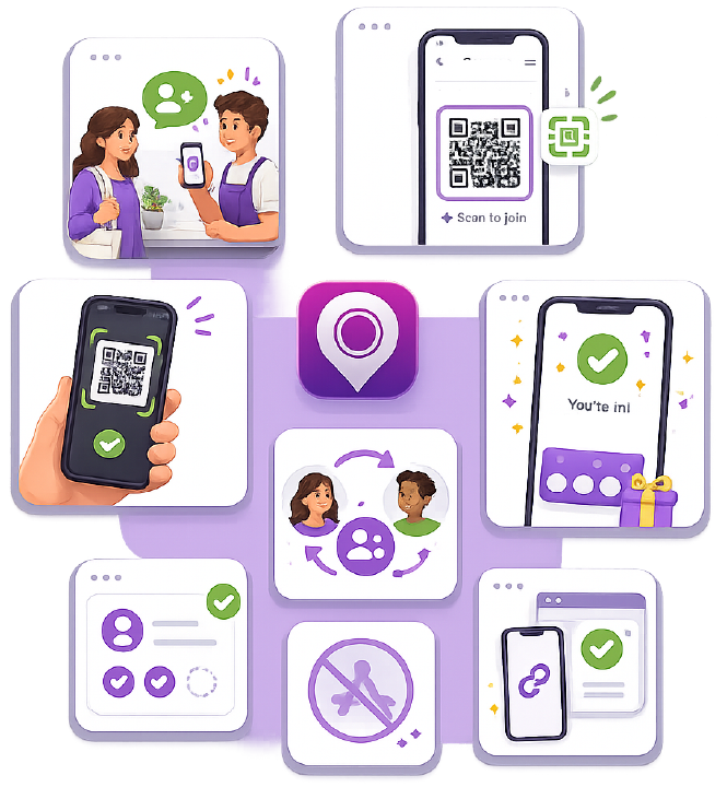 Stamper app enrol customers on the spot