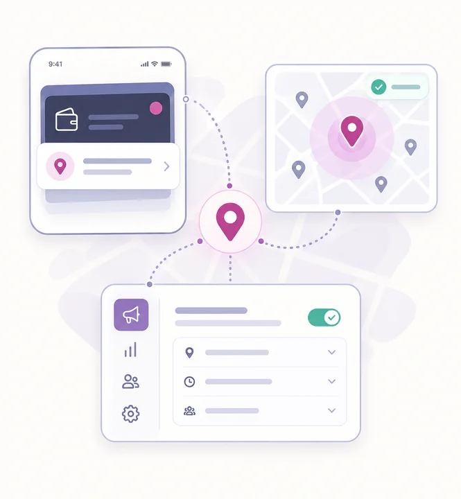 Locations Engage customer when they are nearby