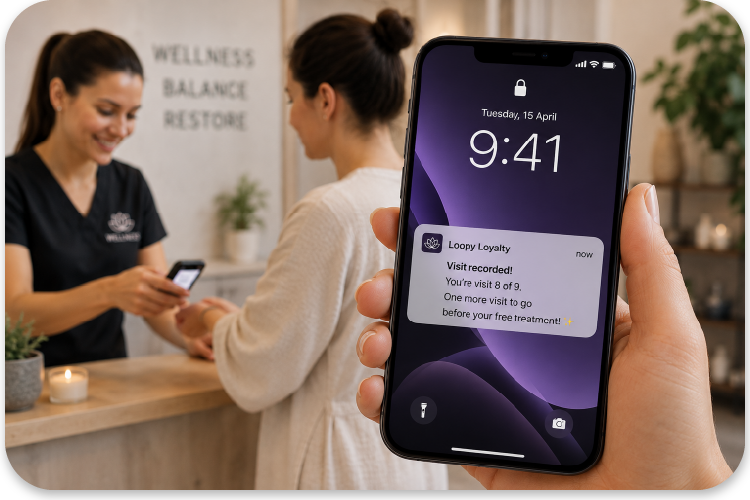 Loopy Loyalty Health & Welnness Track Visits Automatically